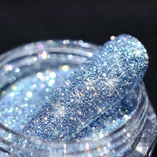 Порошок для сверления ногтей, блестящий, быстросохнущий, блестящий, DIY маникюр, алмазный кристаллический порошок для женщин