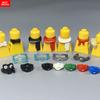 Кубики MOC Фигурка 4 см носит защитную маску для лица Воротник Обучающие Строительные Блоки Сборные Аксессуары Детские Игрушки