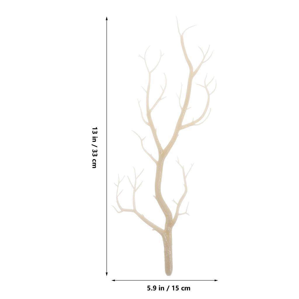 6Pcs Dried Tree Branches Artificial Twigs Simulation Plastic Halloween Decoration Home Office Festival Party Decor
