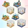 Уличный вид Idea Box Микро Алмазные Строительные Блоки Искусство Живопись 3D Сцены Нанокирпичи 3D Стена Кирпичная Строительная Игрушка Для Детей Подарок