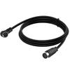 Male To Female S-Video Cable 90 Degree Bend Mini DIN Extension Adapter  TV Receiver
