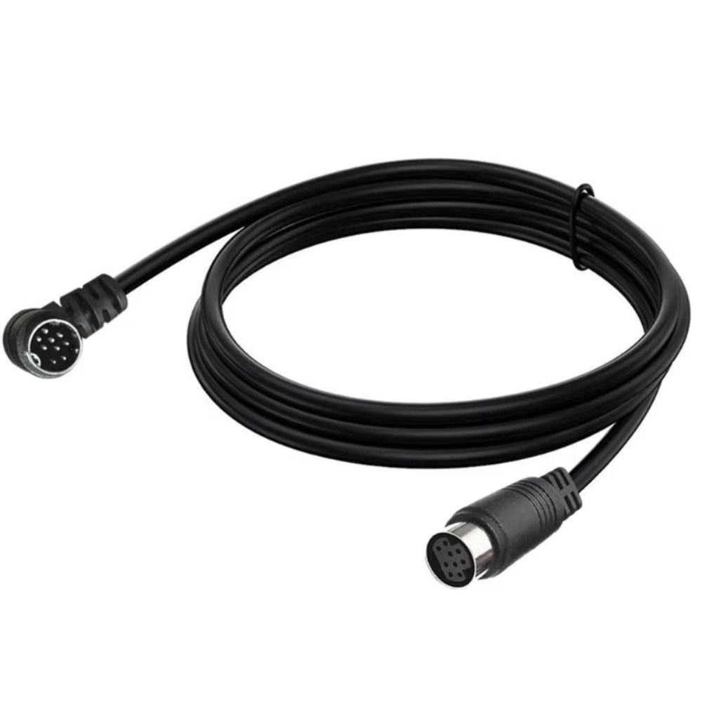 Male To Female S-Video Cable 90 Degree Bend Mini DIN Extension Adapter TV Receiver