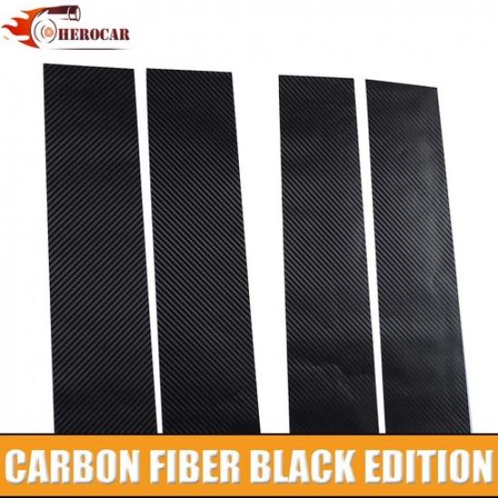 Car Window Pillar Post Trim Sticker Decal For Ford F150 2009-2014 Carbon Fiber