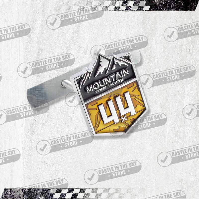 1Pc 3D Car Sticker 4x4 Mountain Front Grille Badge Metal Decal Emblem For Wrangler Grand Cherokee Compass Silverado Accessories