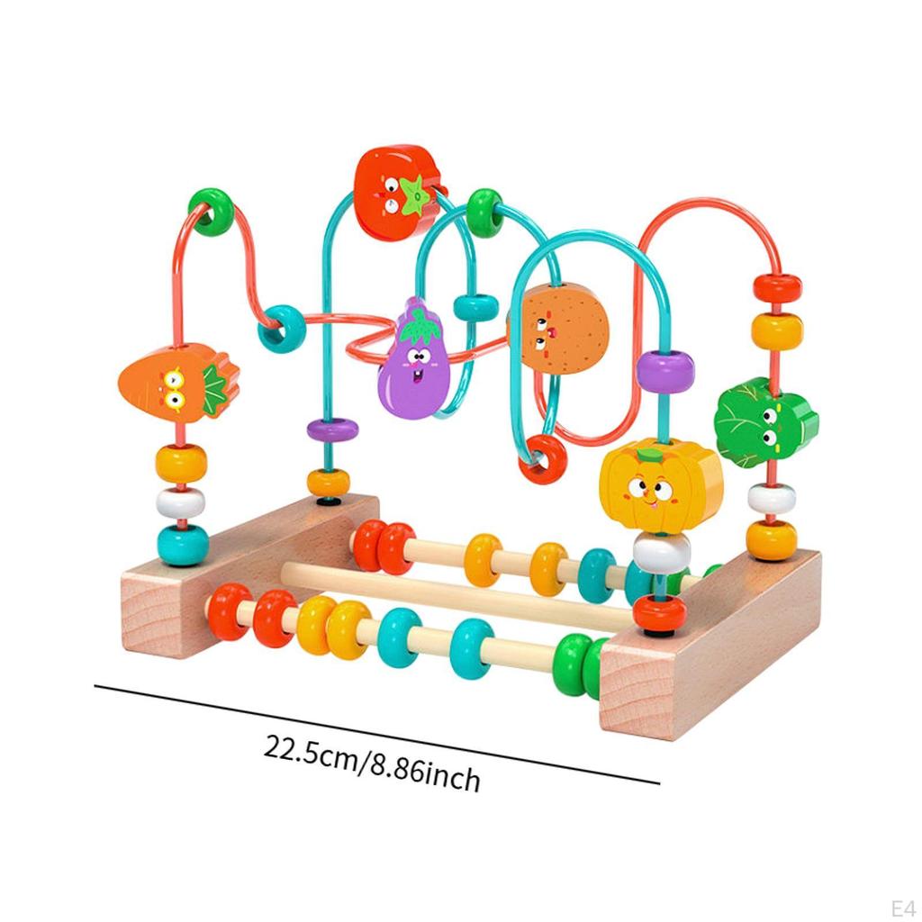 Игрушка-лабиринт Бусины Ролик Развивающие Фрукты Формы Способность хватать Год Подарок Двигательные навыки
