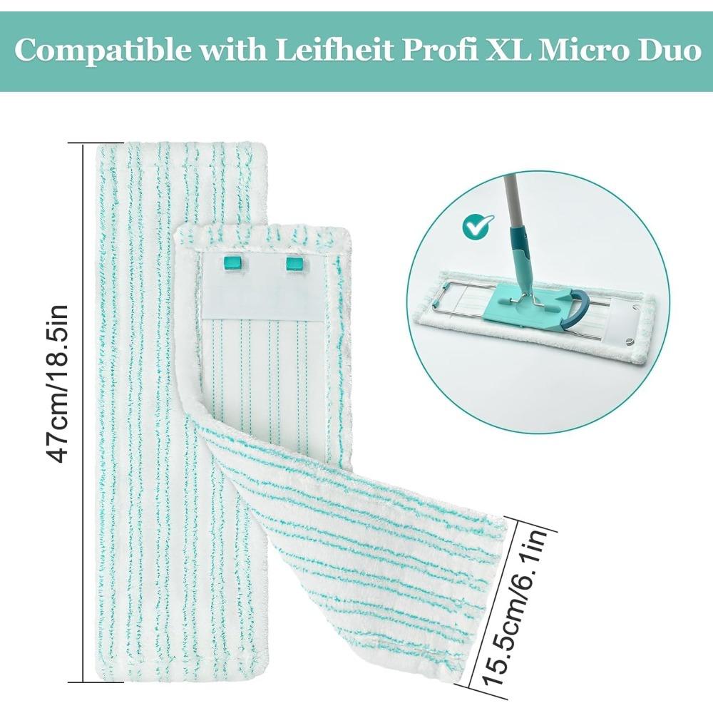 Mop cleaning cloth cover, compatible with Micro double-layer mop cloth, suitable for microfiber mop pads for all floors
