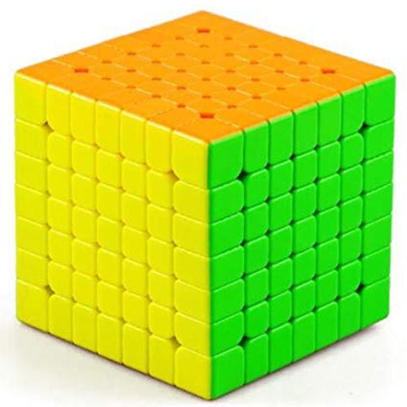 YJ Yufu v2 M 7X7 Magic Cube Магнитный скоростной куб без наклеек 69 мм Цветной Magic Cube