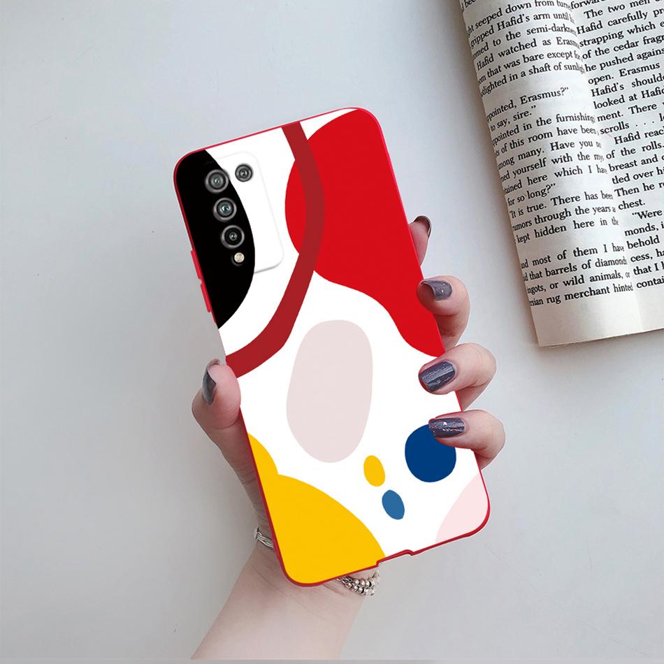 For Huawei Honor 10X Lite Case DNN-LX9 Cute Cartoon Flowers Cover For Honor10X Lite Honor 10 X 10X Lite Phone Cases Soft Bumper
