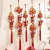 Китайское новогоднее украшение 2025 года Змеи традиционное подвесное украшение с кисточками