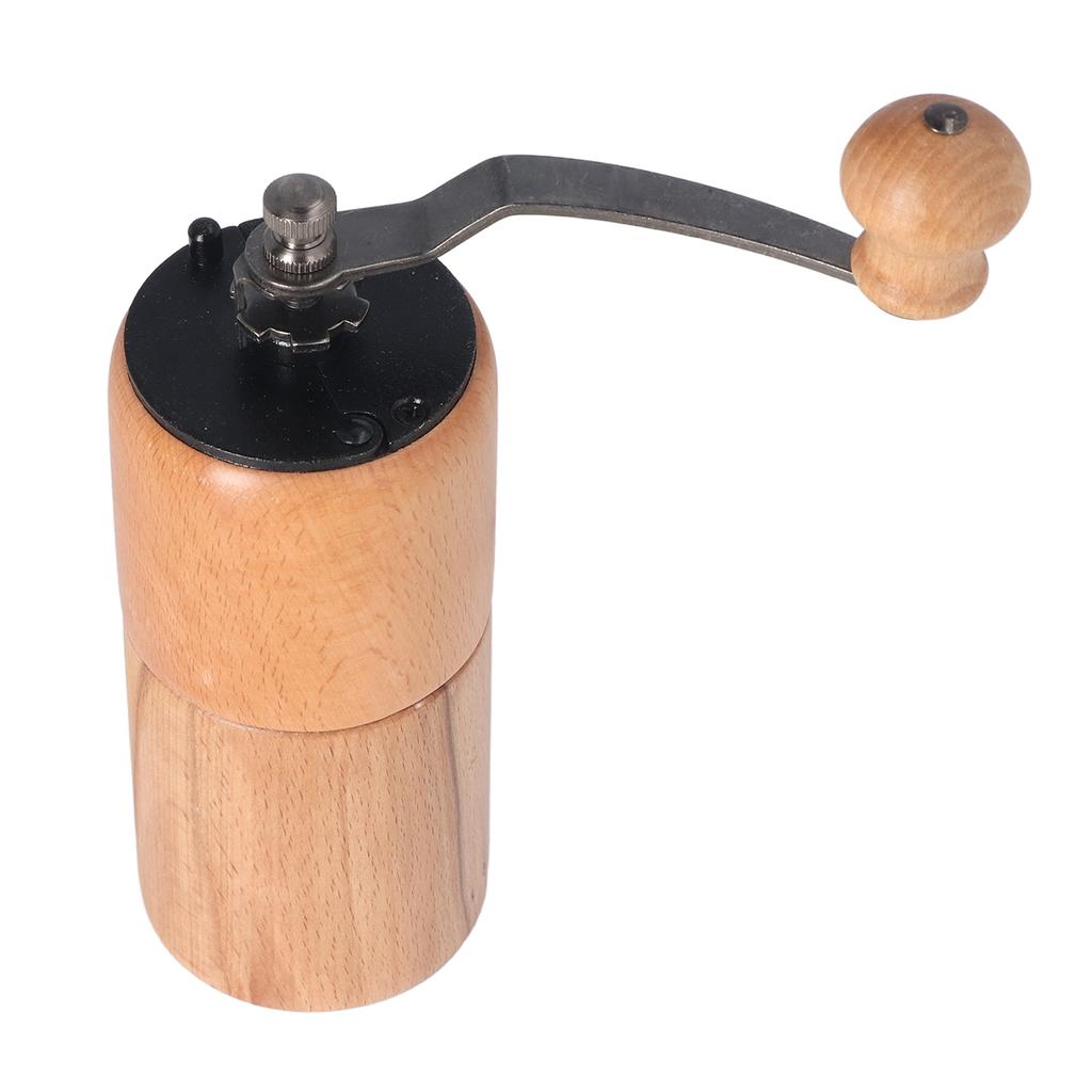 Ручная кофемолка с регулируемой грубостью помола, тихая портативная деревянная ручная кофемолка для дома