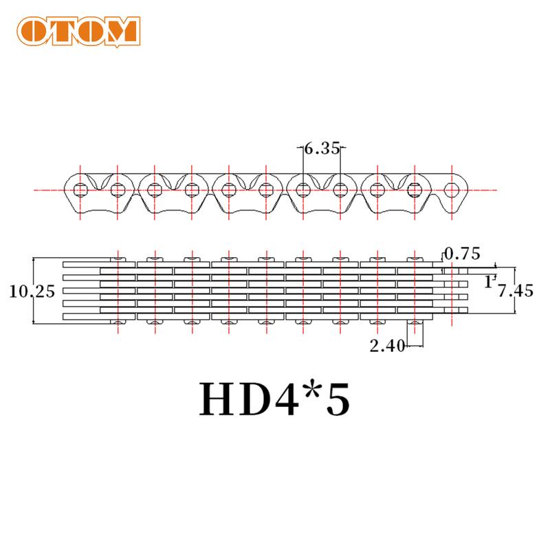 OTOM Motorcycle Chain Set Motorbike Engine Accessories Cam Timing Chain 110 Link 79236013100 For KTM HUSQVARNA 250 350 FC FE FX