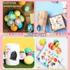 100Pcs Easter Luminous Temporary Tattoos, Glow In The Dark Easter Basket Party Tattoos Stickers, Dwarf Colored Egg Carrot