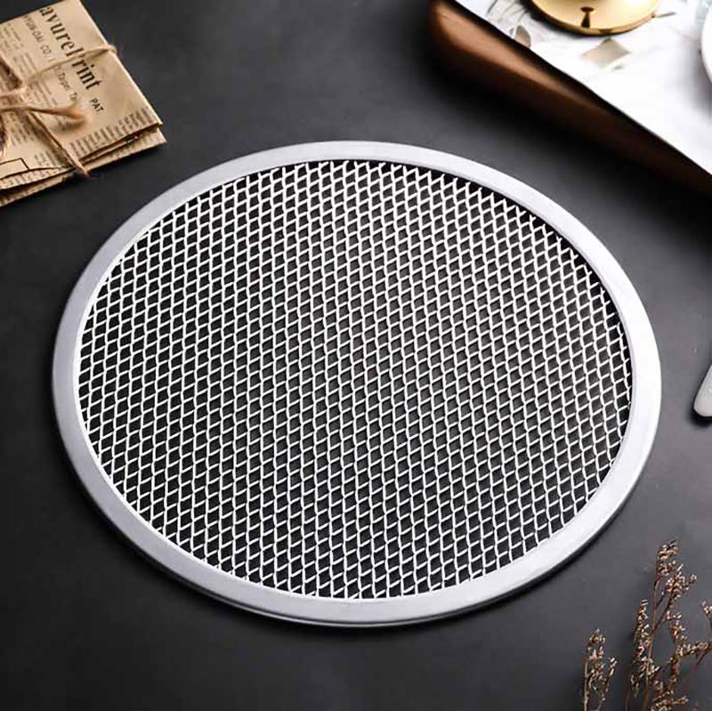 8-13 дюймов многоразовый антипригарный противень для пиццы бесшовный сетчатый алюминиевый сплав посуда для выпечки кухонные принадлежности круглый противень для блинов пиццы