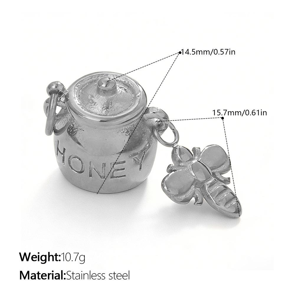 Yori Stainless Steel Retro Coffee Pot Small Charms for Jewelry Making Supplies DIY Necklace Bracelet Making Accessories