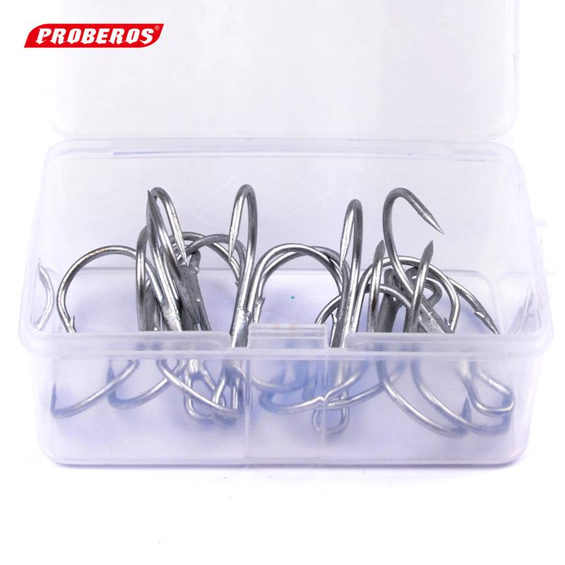 10 рыболовных крючков boA 1/0 # 2/0 # 3/0 # рыболовные крючки из белой высокоуглеродистой стали с тремя книгами