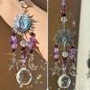Amethyst Moon Goddess Suncatcher Amethyst Moon Star Christmas Hanging Decoration Party Decoration