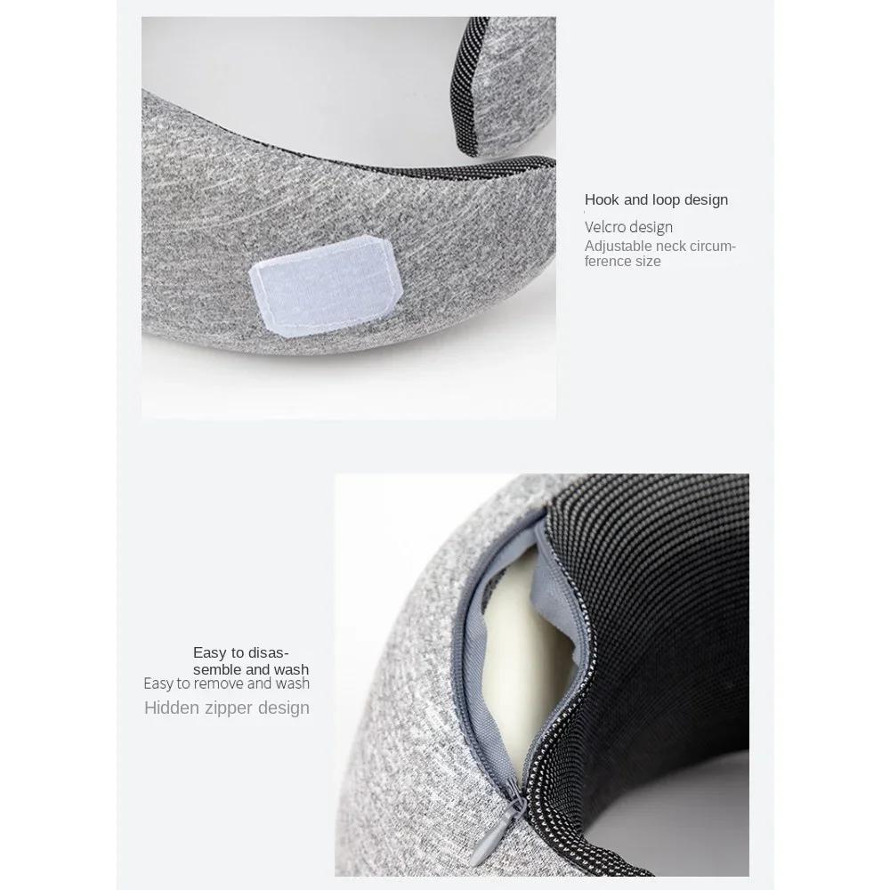 Подушка для шеи U-образной формы из пены с эффектом памяти Snail Travel Neck Pillows Portable Stern Vertebra Airplanes Noon Break Pillow Relax