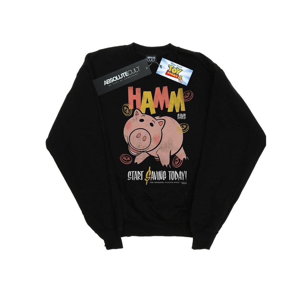 Disney Mens Toy Story 4 Hamm The Piggy Bank Sweatshirt
