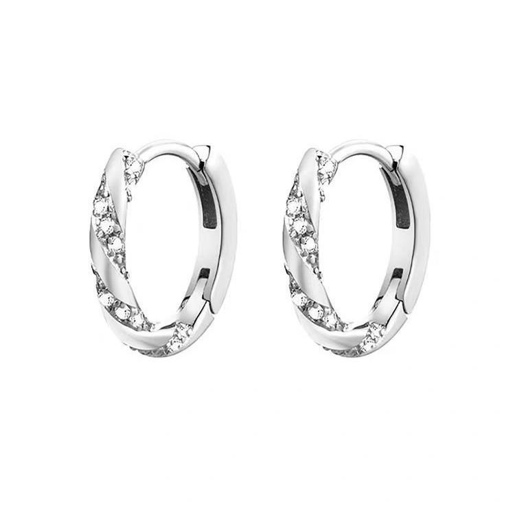 Серьги-кольца из стерлингового серебра 925 пробы: 2025 Современный Нишевый Дизайн - Элегантный и Роскошный для Женщин