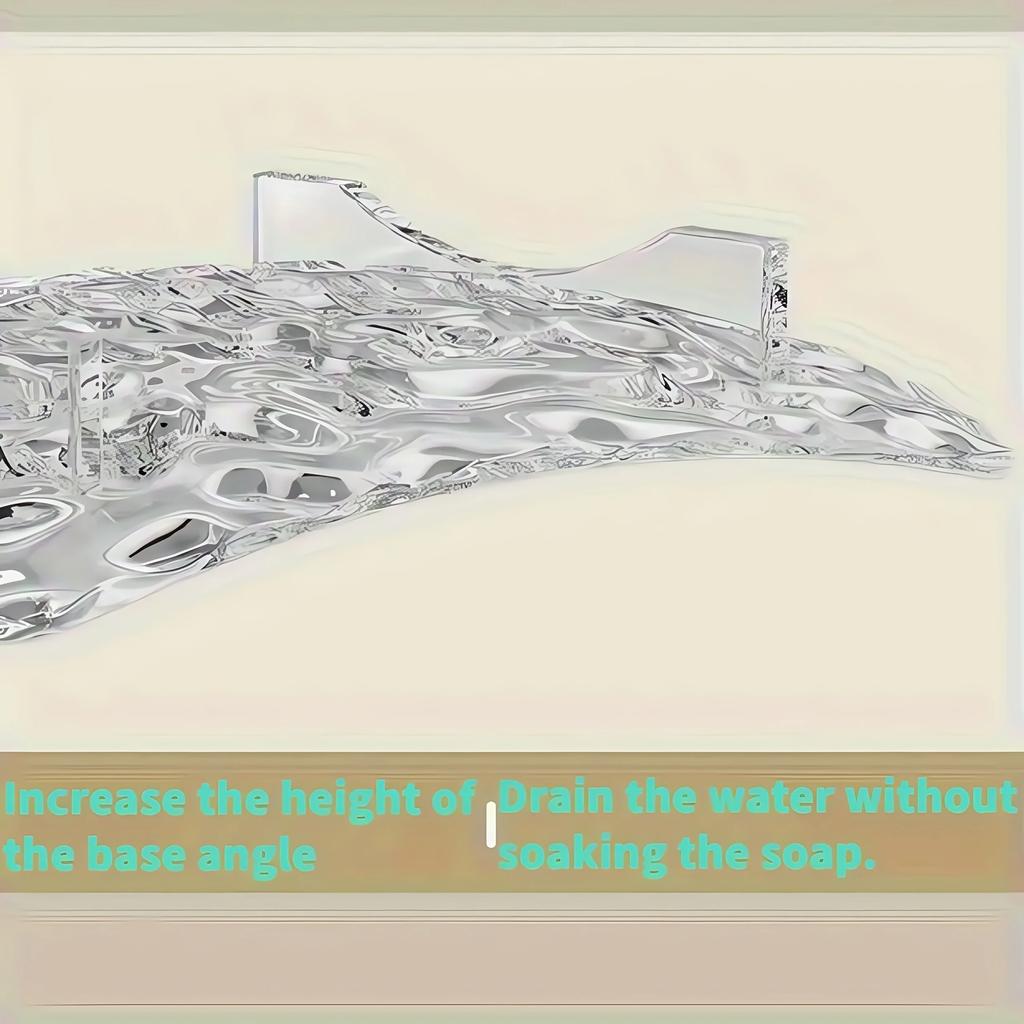 1 шт. Прозрачная мыльница Высококлассная ванная комната с узором «Ледник» Стойка для хранения мыла для домашнего использования Мыльница