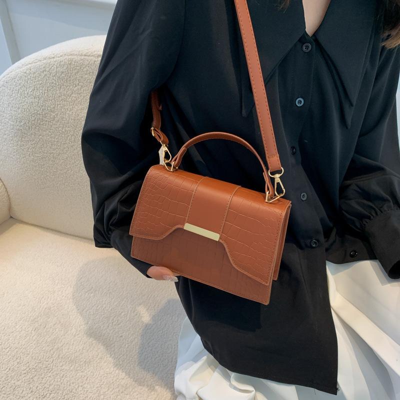 Модная и популярная сумка-мессенджер с рисунком крокодила, женская сумка через плечо, летняя универсальная маленькая квадратная сумка 2024 года