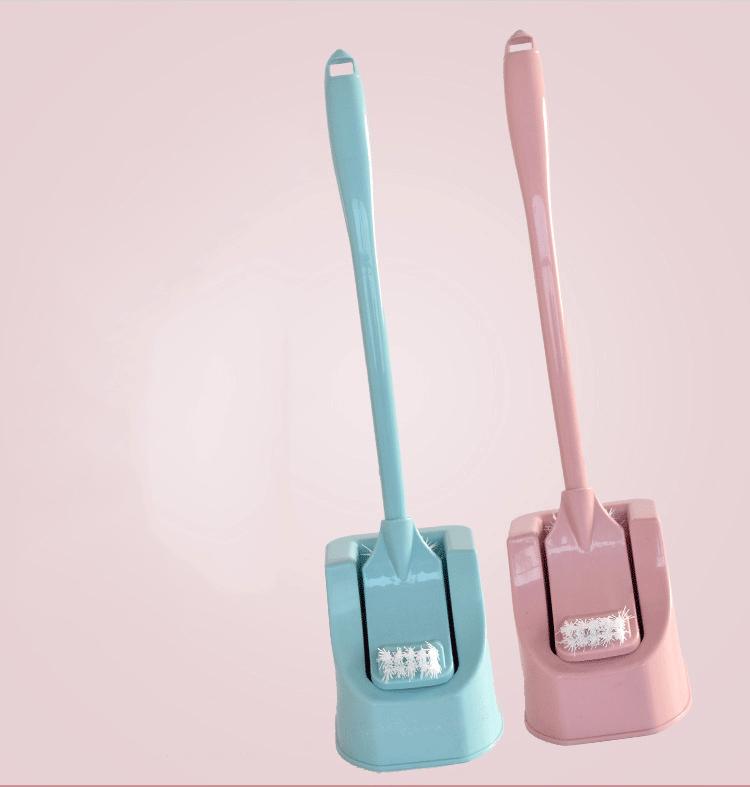 Двусторонняя щетка для унитаза с длинной ручкой и держателем Щетка для чистки унитаза для ванной комнаты