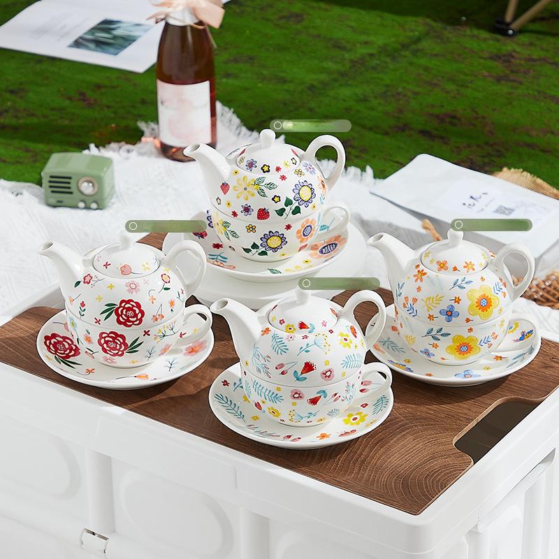 Послеобеденный чайный сервиз Керамический чайник для матери и ребенка Кофейник