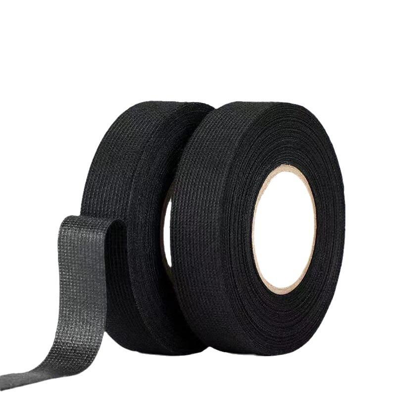 High-Temperature Black Self-Adhesive Flannel Tape for Automotive Wiring Harness, Sound Insulation, Noise Reduction, and Wear Resistance.