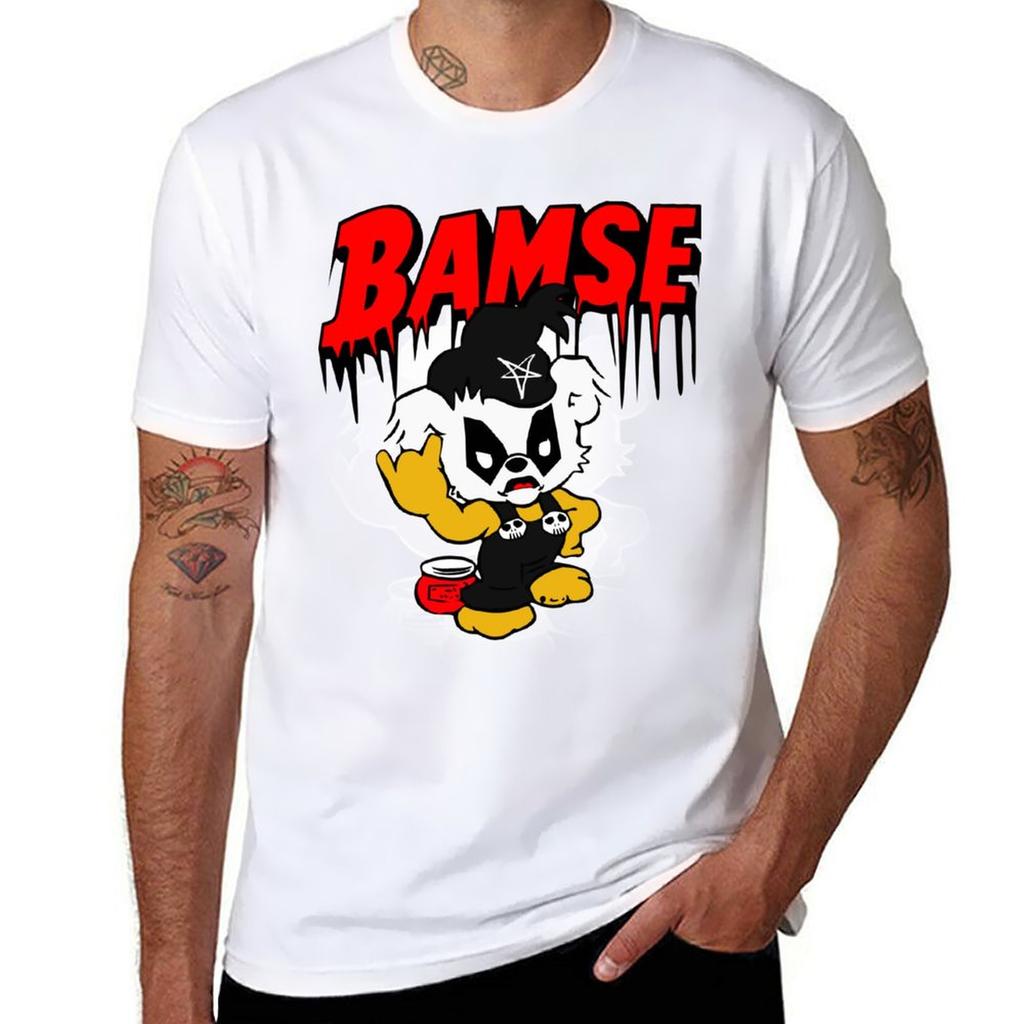 New Black Metal Bamse T-Shirt sweat shirt black t shirt workout shirts for men