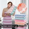 Coral Fleece Edge Wrapped Thick Bath Towel for Women, Super Soft, Super Absorbent, Fast Drying