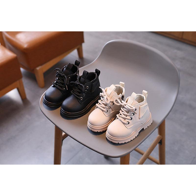 Ботинки для мальчиков, детские кожаные ботинки, детские туфли martin