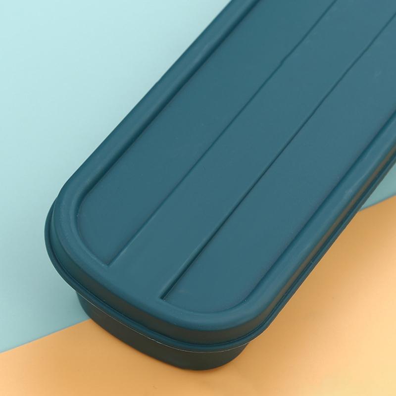 Ящик для столовых приборов Портативный чехол для столовых приборов с откидной крышкой Экологически чистый ящик для хранения палочек для еды и ложек Устойчив к падениям