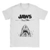 Челюсти 50-летний юбилей Постер Мужские футболки Акула Эскиз Креативная футболка С коротким рукавом С круглым вырезом Футболки Хлопок Печатная одежда