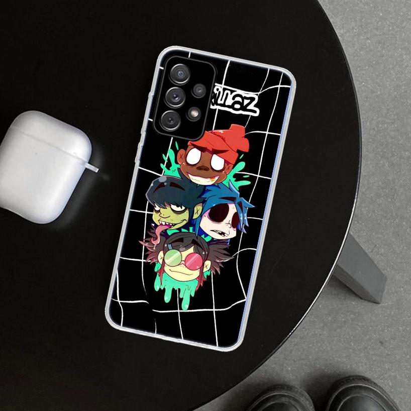 Чехол для телефона Gorillaz Anime для Samsung Galaxy A12 A22 A32 A52 A72 A02S A51 A50S A31 A20S A10S Note 20 Ultra 10 Plus Galaxy