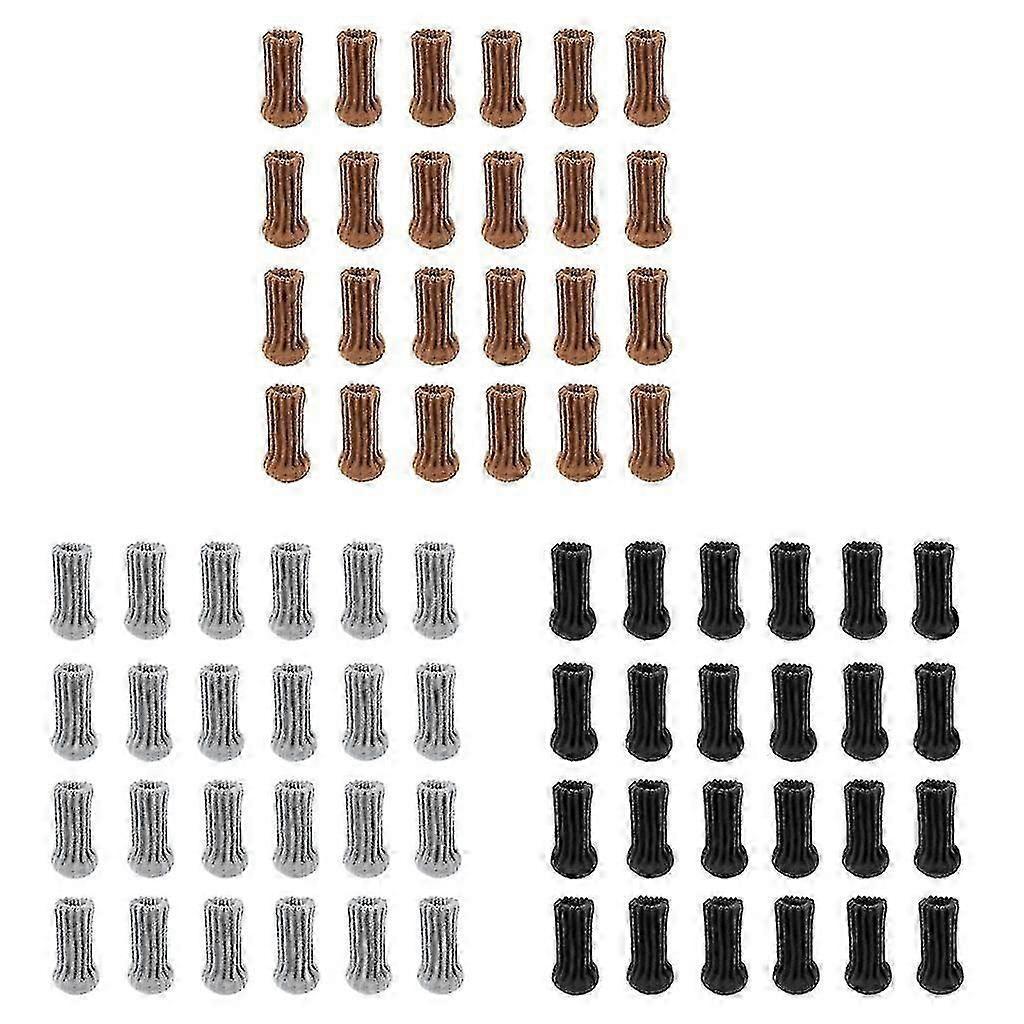 High elastic chair leg socks 24pcs thick pads furniture covers