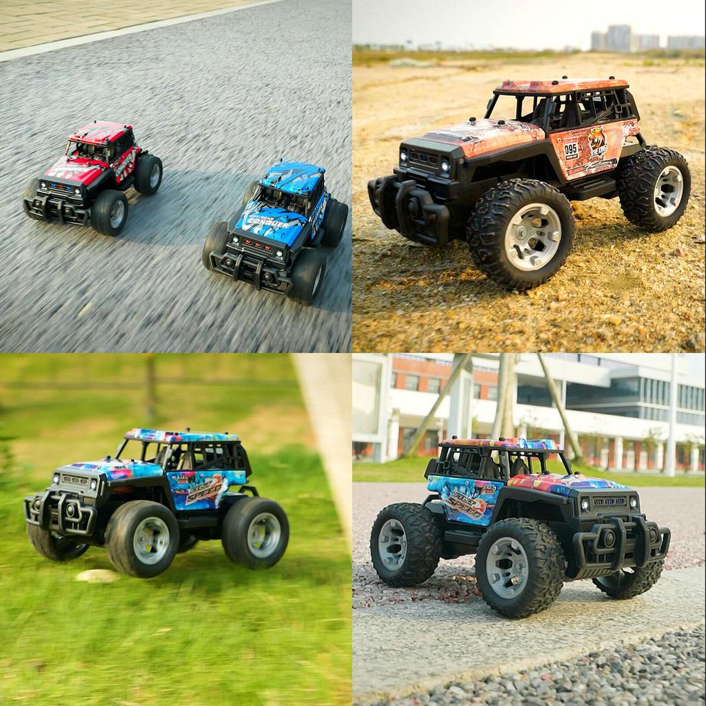 JJRC Q181 30КМ/Ч 1:20 RC машинок со светодиодными огнями 2.4Ghz с двумя моторами RC Monster Truck All Terrain Off Road High Speed RC гоночный автомобиль игрушка детский подарок