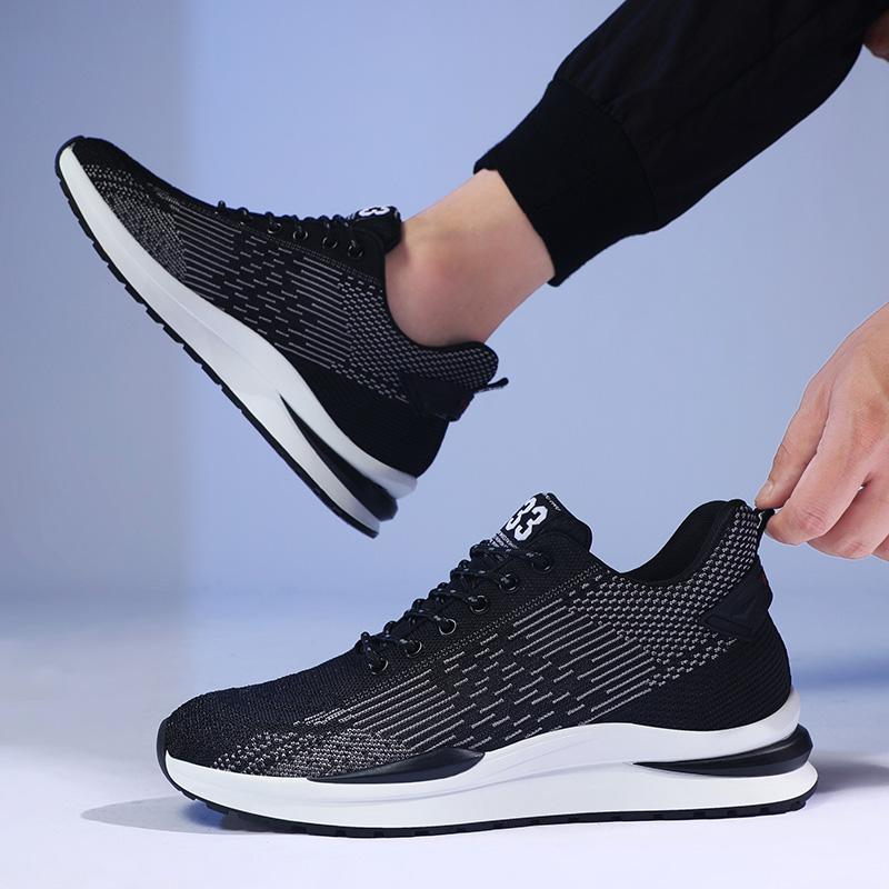 Fashion Men Heightening Shoes Elevator Shoes Hidden 6CM Height Increase Shoes For Male Casual Breathable Sports Sneakers Taller Men