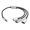 USB-разветвитель 1 штекер на 3 гнезда USB+USB C, многопортовый адаптер-разветвитель данных, удлинитель USB-портов для ПК