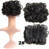 Curly Hair Chignons Hair Bun Claw Clip On Hair Wedding Retro Style