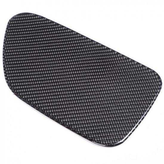 Soft Carbon Fiber Door Fuel Tank Cap Oil Gas Cover Trim For BMW 6 Series 2004-10