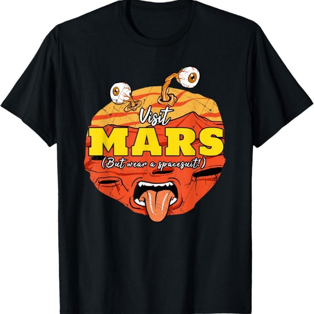 Забавная футболка «Посети Марс, но надень скафандр», межзвездная голова инопланетянина