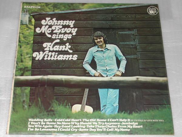LP-пластинка ДЖОННИ МАКЭВОЙ - Поет Хэнка Уильямса HALPX130 Hawk 1974 Ирландия Фолк Б/У