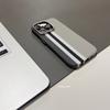 Для MagSafe Рельефный чехол из углеродного волокна для iPhone 17 Pro Max 15 16 Pro Чехол для телефона Металлическая рамка камеры Защитная оболочка Жесткий чехол
