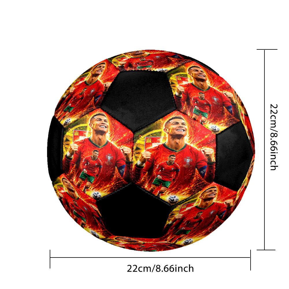1 шт. Футбольный мяч CR7 Размер 5 Мяч для мини-футбола Модный Цветной Игра на заднем дворе - Отличный Подарок для Спортивных Фанатов HE21