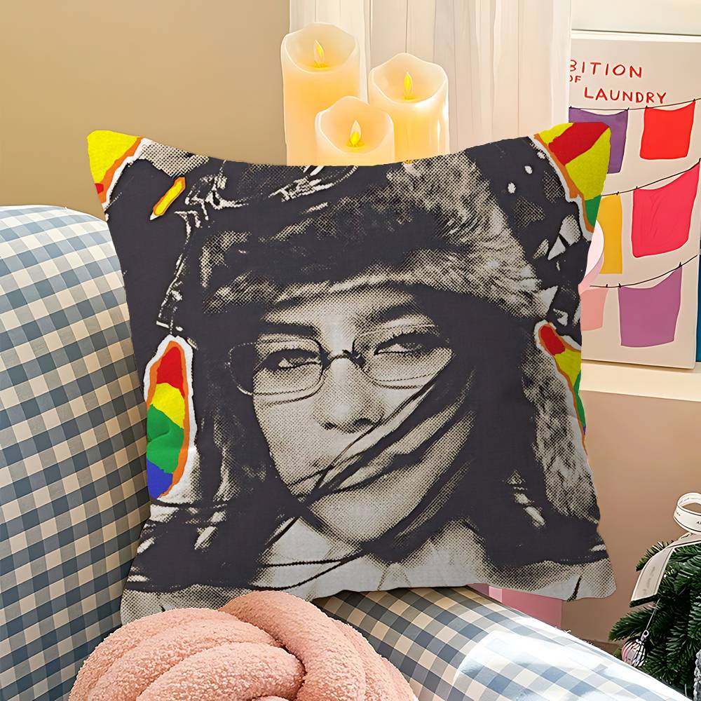 Pop Singer B-Billie Pillow Cover For Bedroom Room And Living Room Sofa Decorative Cushion Cover