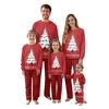 Christmas Prints Family Matching Long Sleeve Tops+Pants Set Family Matching Sets