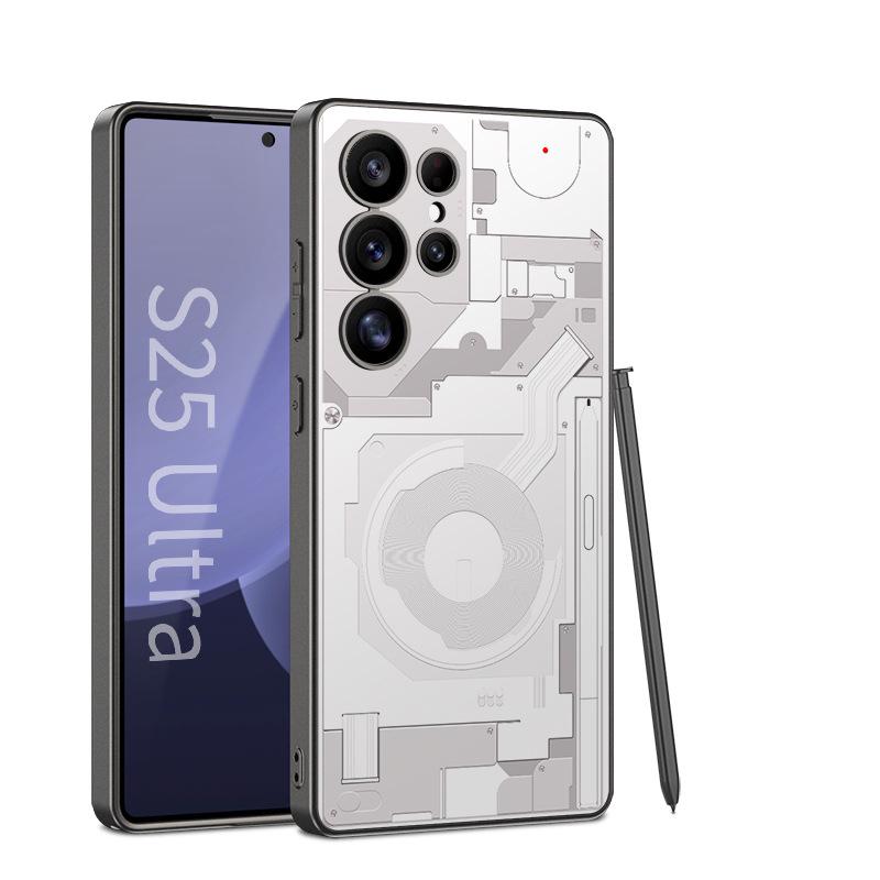 Матовый защитный чехол для телефона Samsung S25 Ultra с рисунком печатной платы