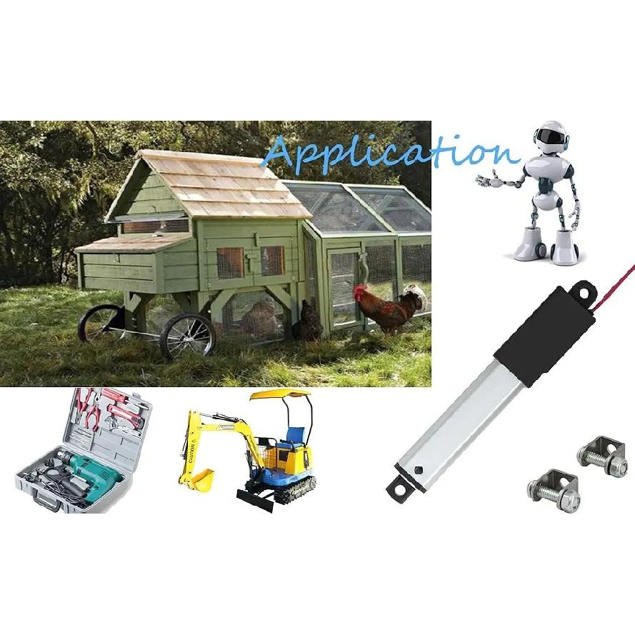 Mini telescopic linear actuator small micro 6V/12V/24VDC electric reciprocating lifting linear actuator stroke range 10-200mm