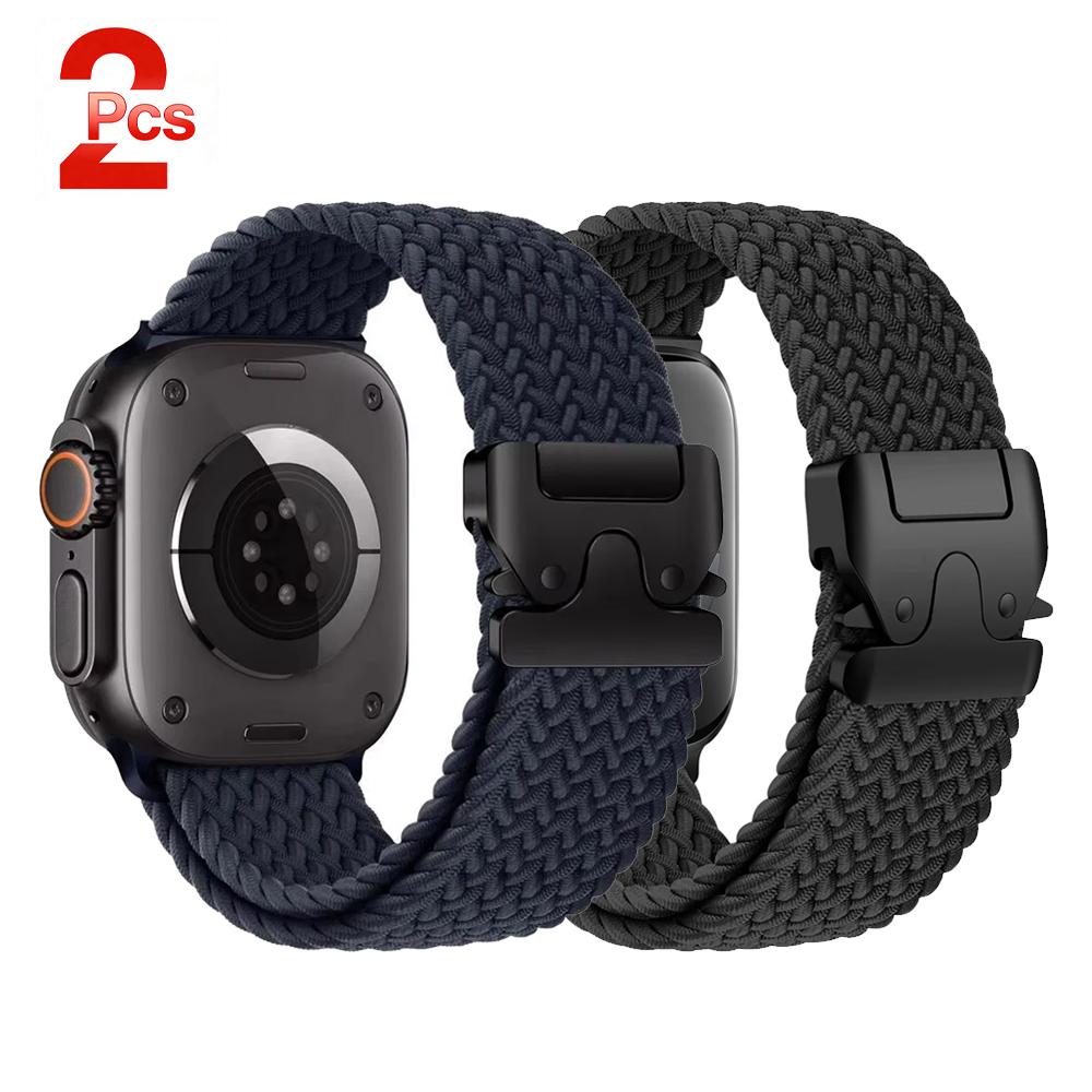 Парашютные ремешки для Apple watch 11 10 Ремешок 46мм 42мм 45мм Ultra 3 49мм 44мм 41 Плетеный браслет correa iWatch Серии 9 8 SE 6 7