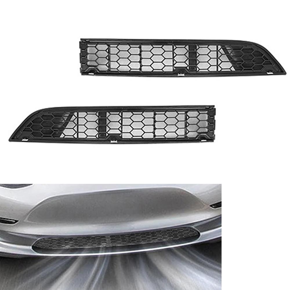 2 шт. высококачественный сенсорный тон для Tesla Model 3/Y 2017-2024 автомобильный нижний бампер сетка от насекомых новое обновление PC сплав ABS